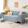 Plush Jacquard Sofa Cover Towel 180*230cm A Light Blue