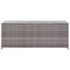 Garden Storage Box Gray 59.1"x19.7"x23.6" Poly Rattan