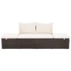 Garden Bed Brown 76.8"x23.6" Poly Rattan