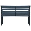 Garden Bench 47.2" Gray Wood