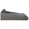 Garden Bed Gray 78.7"x54.7" Poly Rattan