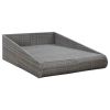 Garden Bed Gray 78.7"x54.7" Poly Rattan