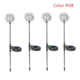 Solar Light Solar Dandelion Plug In Light Garden Decoration LED Light (Style: A)