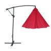 Full Iron Outdoor Adjustable Offset Cantilever Hanging Patio Umbrella