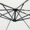 Full Iron Outdoor Adjustable Offset Cantilever Hanging Patio Umbrella