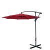 Full Iron Outdoor Adjustable Offset Cantilever Hanging Patio Umbrella