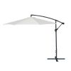 Full Iron Outdoor Adjustable Offset Cantilever Hanging Patio Umbrella